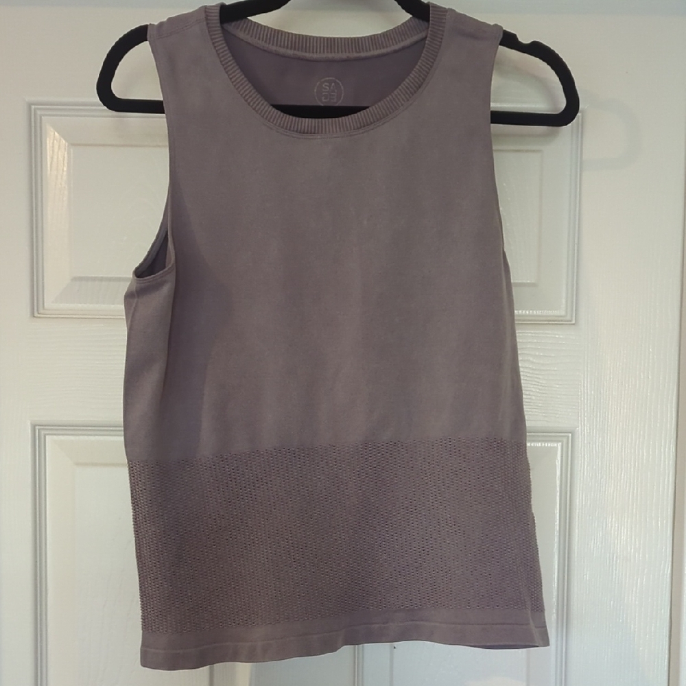 Elegant Sleeveless Top in Purple